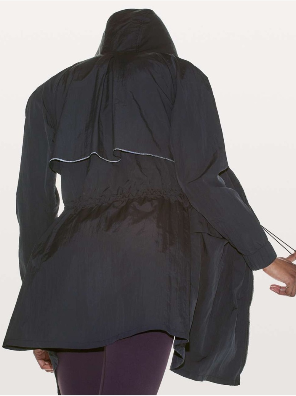 Lululemon Lululemon Pack & Glyde Jacket Solid Black Packable Full Zip size 8 - Picture 7 of 15